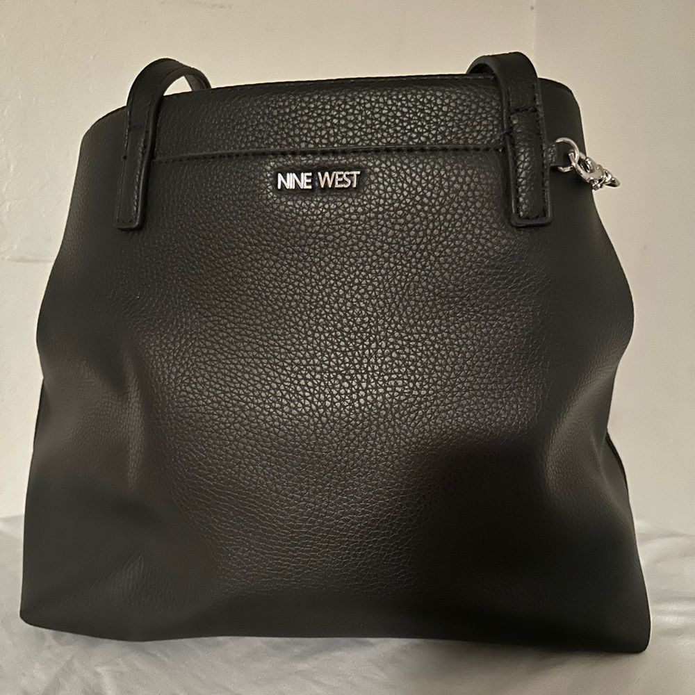 Black oversize purse Nine West